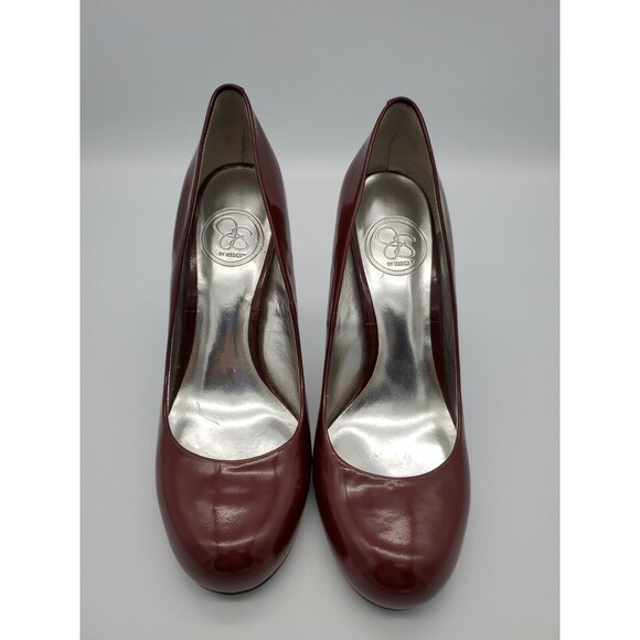 Jessica Simpson Oscar Red Round toe Patent Leather Heel Pump 6B 36 Barely Used - Picture 2 of 12